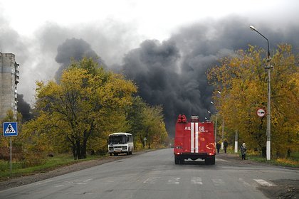 Picture: На объекте ТЭК в Смоленской области начался пожар после атаки дрона ВСУ