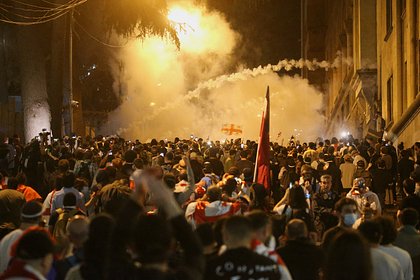Picture: Президент Грузии поддержала митингующих в Тбилиси