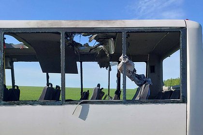 Picture: Момент атаки беспилотников по автобусу в Белгородской области попал на видео