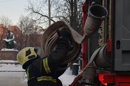 Picture: В Раменском после падения беспилотников загорелись два дома