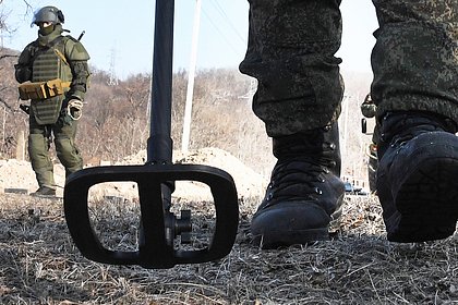 Picture: Российские военные начали разминировать приграничные районы Курской области