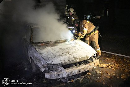 Picture: В Николаеве сообщили о поджоге машины сотрудника ТЦК