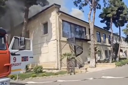 Picture: Пожар на российском коньячном заводе сняли на видео